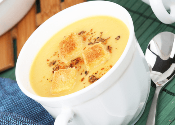 Recipe: Light and Creamy Mushroom Soup
