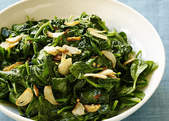 Recipe: Garlic Sauteed Spinach