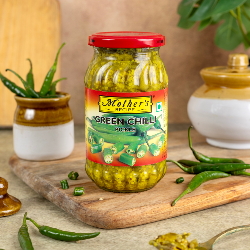 Green Chilli Pickle, 400 gm