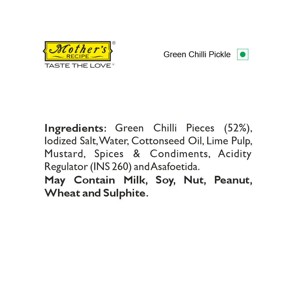 Green Chilli Pickle, 400 gm
