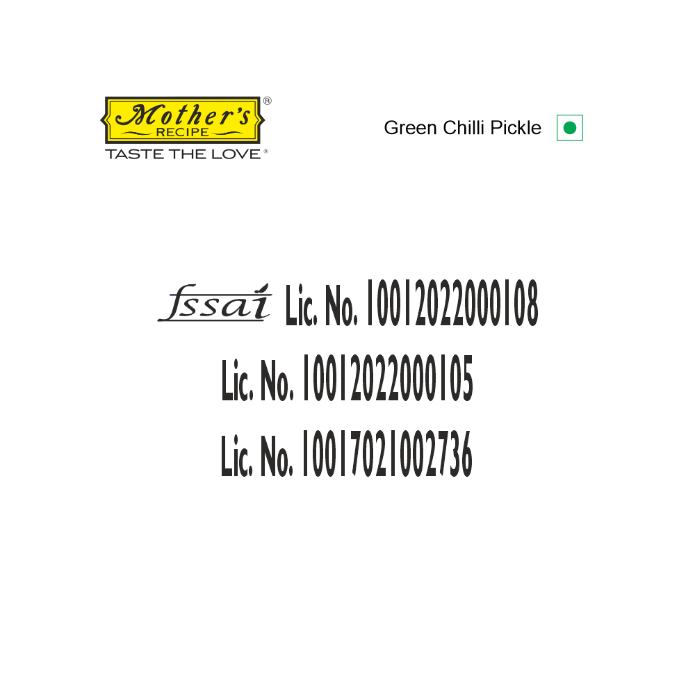 Green Chilli Pickle, 400 gm