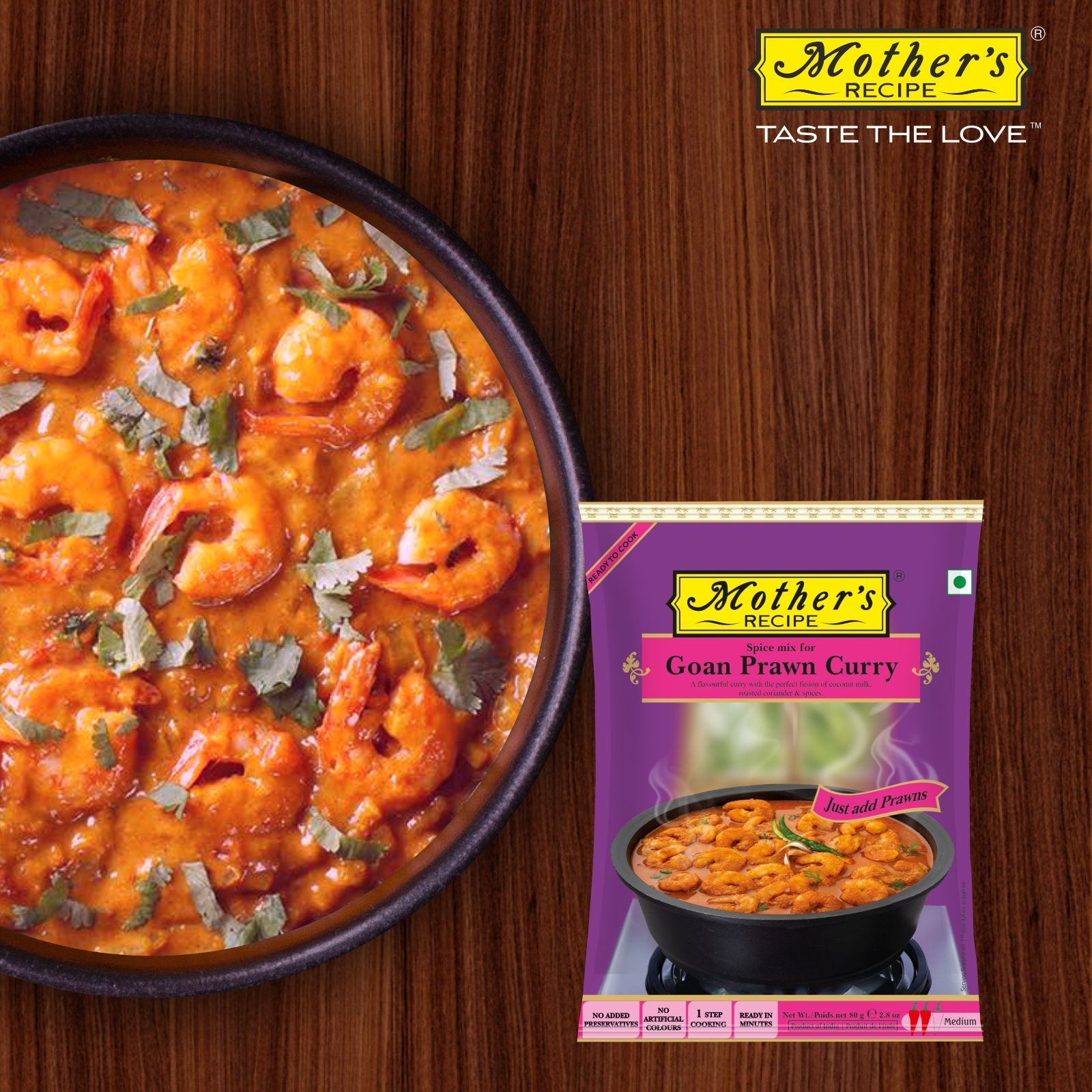 GOAN PRAWN CURRY 80 GM PACK OF 6