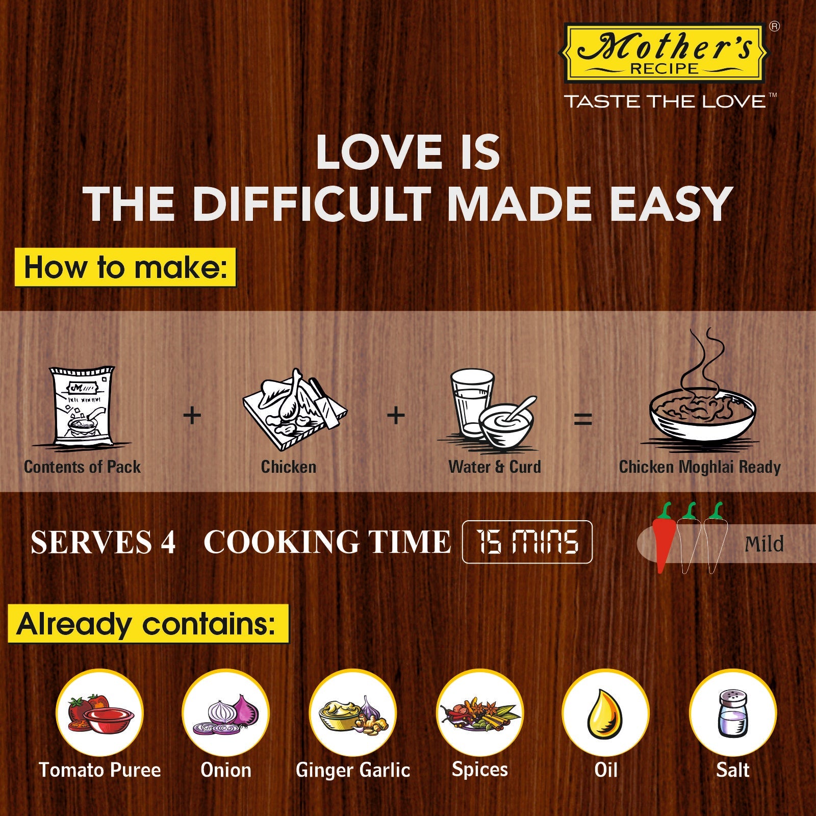 CHICKEN MOGHALAI MIX 80 GM PACK OF 10