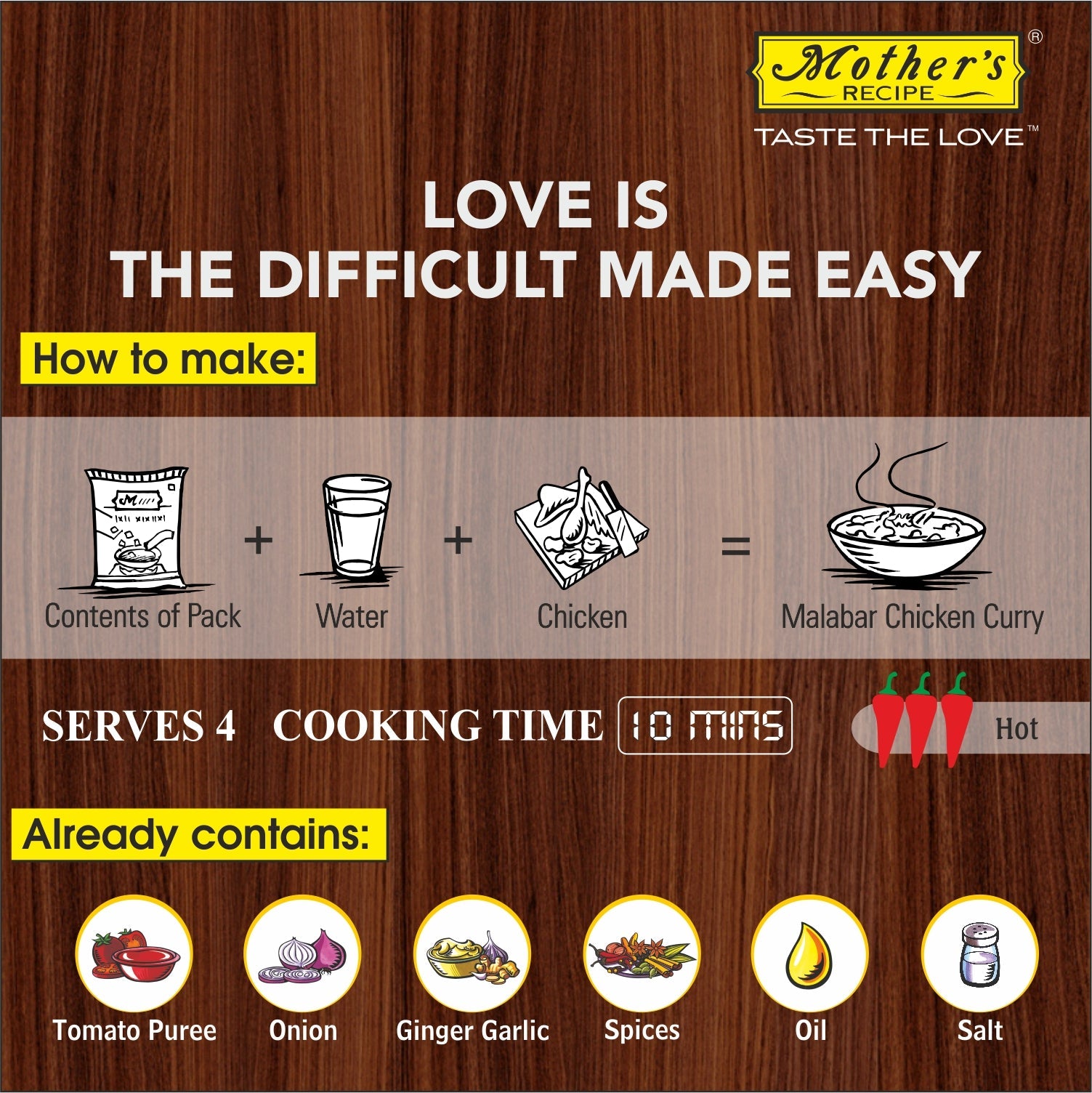 MALABAR CHICKEN CURRY 100 GM PACK OF 6
