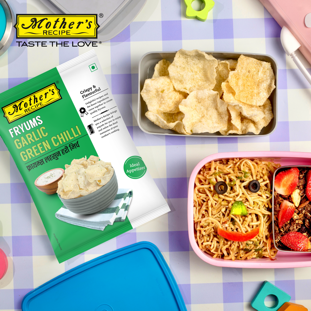 Garlic Green Chilli Fryums Papad 100 gm