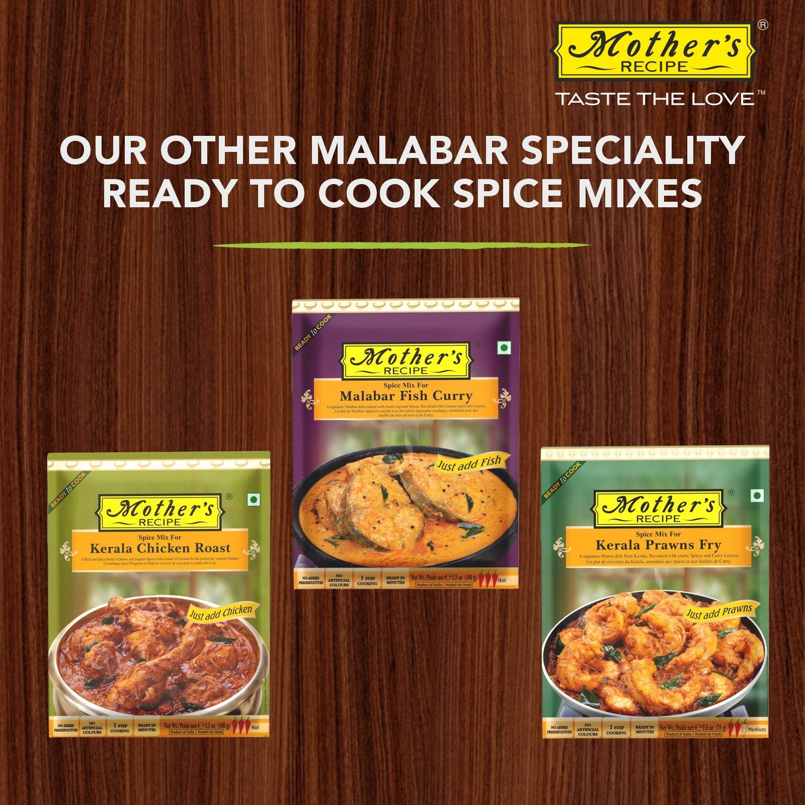 MALABAR CHICKEN CURRY 100 GM PACK OF 6