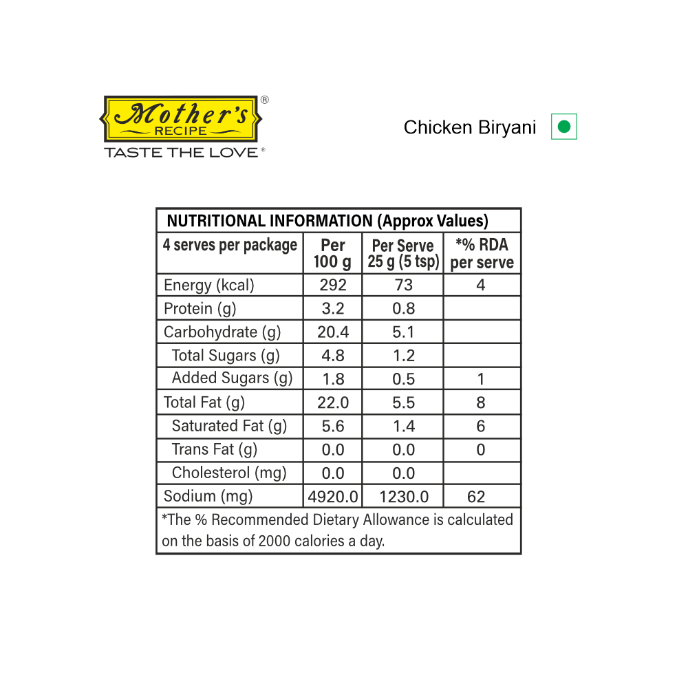 CHICKEN BIRYANI MIX 100 GM PACK OF 3