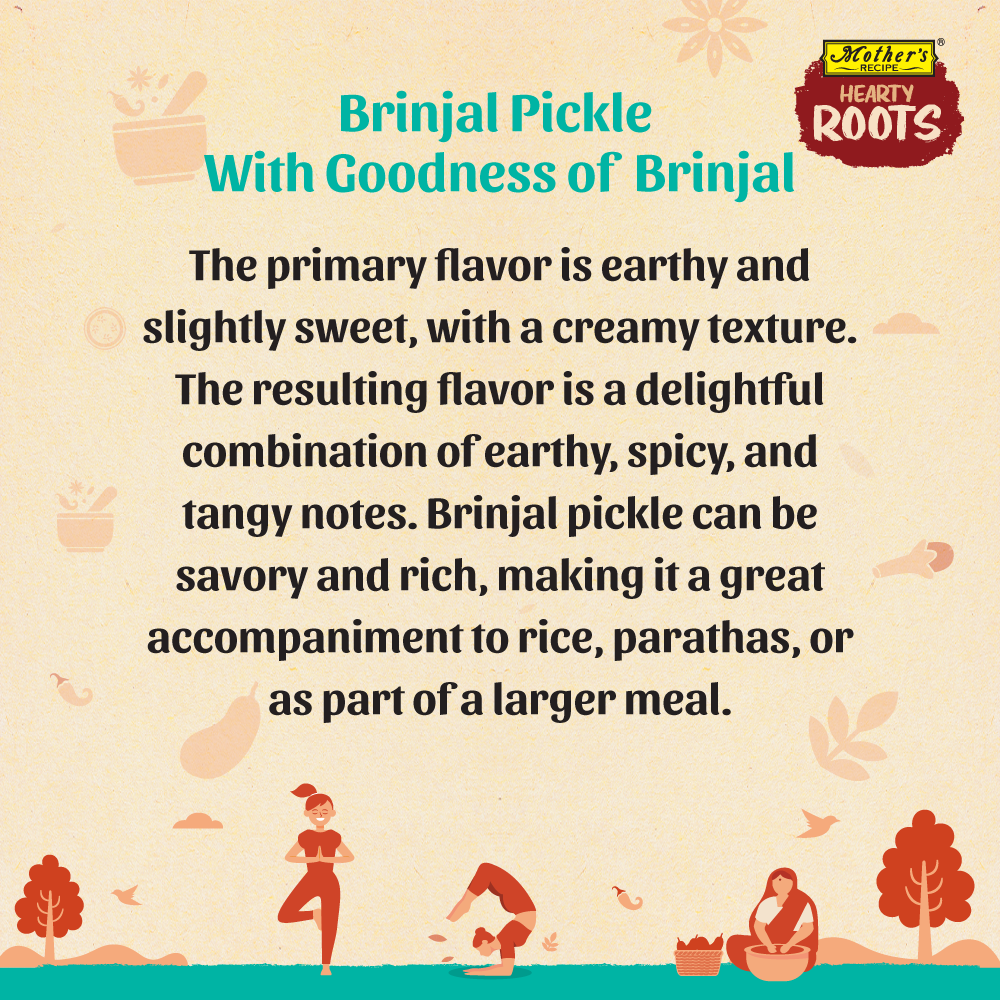 Mothers Recipe Hearty Roots Brinjal Pickle