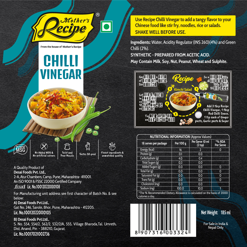 Chilli Vinegar 185 gm