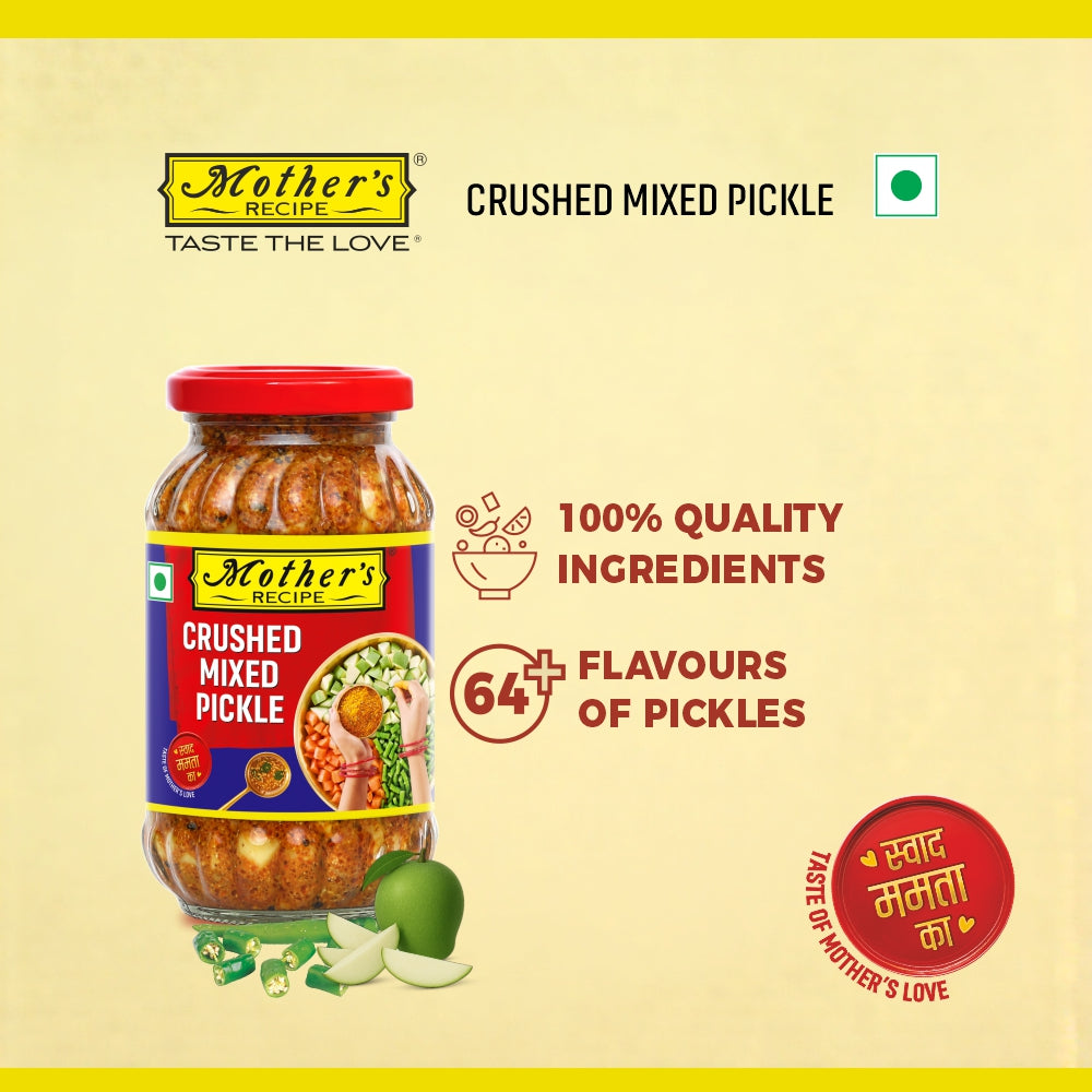 Crushed Mixed Pickle, 300gm