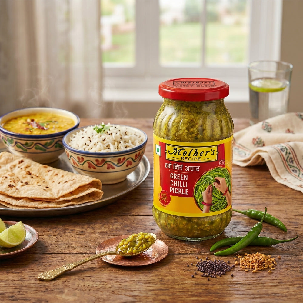 Green Chilli Pickle, 400 gm