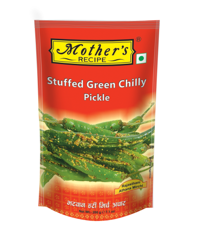 Stuffed Green Chilli Pickle 200 gm