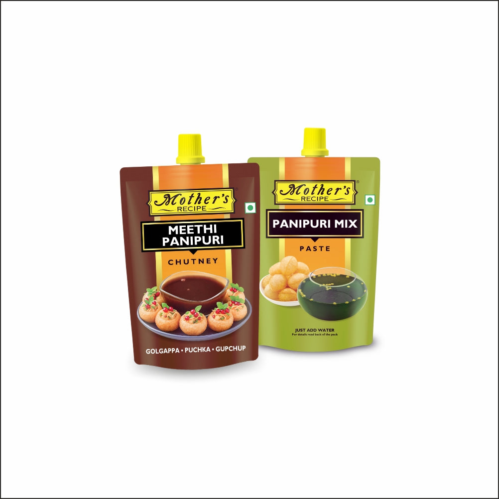 MEETHI PANIPURI CHUTNEY 200g Pouch &  Panipuri Mix Paste 200g Pack Of 4 Each chutny 2 pic